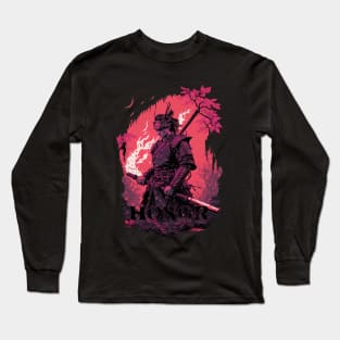 Bushido Code - Oni Samurai Warrior Long Sleeve T-Shirt